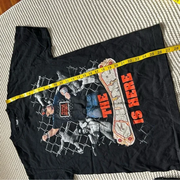 Y2K John Cena the Champ is Here Tshirt WWE Wrestling Print Black Medium 2007 - Picture 4 of 9